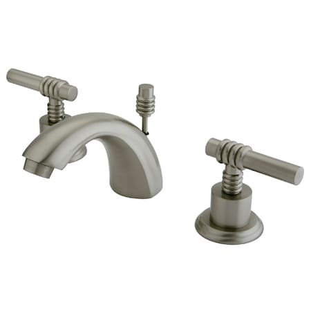 Kingston Brass Mini-Widespread Bathroom Faucet, Brushed Nickel KS2958ML
